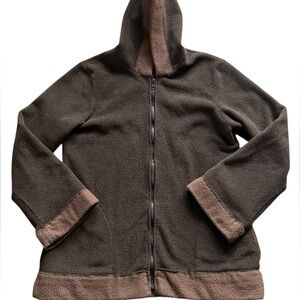 Bryn Walker Full-Zip Hooded Sweatshirt Jacket • S